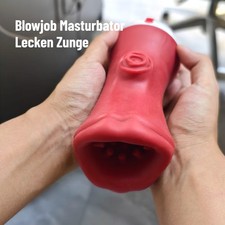 Lecken Zunge Masturbator Blowjob Quetschbare Taschenmuschi Sexspielzeuge DE🥵💦