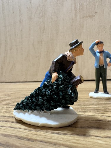 Lemax 1999 Village Collection Al's Cab Christmas Poly Resin Set of 3 Figures Car - Picture 9 of 17