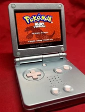 Nintendo Game Boy Advance GBA SP AGS-101 - IPS Screen - Pearl Blue Donkey Kong