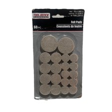 60 Pc Self Adhesive Felt Pads Furniture Floor Scratch Protector Beige