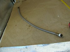 24" LENGTH STAINLESS STEEL BRAIDED HOSE 3/8" MALE FITTINGS