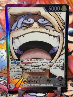 MONKEY D LUFFY - One Piece OP09-061 - AAL Alt Art Leader - Emperors in the New