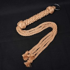 BDSM Bondage Flogger Cotton Rope Whip Handle Flirting Slave Couples Roleplay