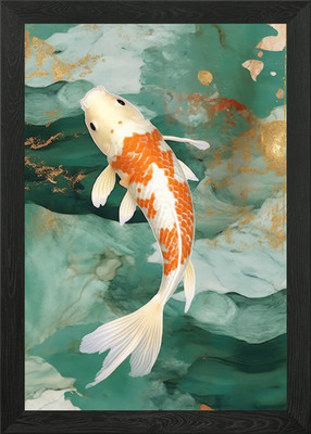 Abstraktes Golddekor gerahmtes Wandbild Poster Leinwanddruck Bild