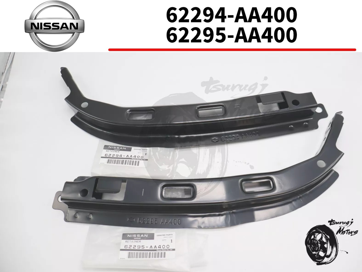 パーツ tsuru Nissan SKYLINE R34 RETAINER FRONT BUMPER LOWER RH