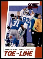 2016 Score Toe the Line Red Terrance Williams Dallas Cowboys #14