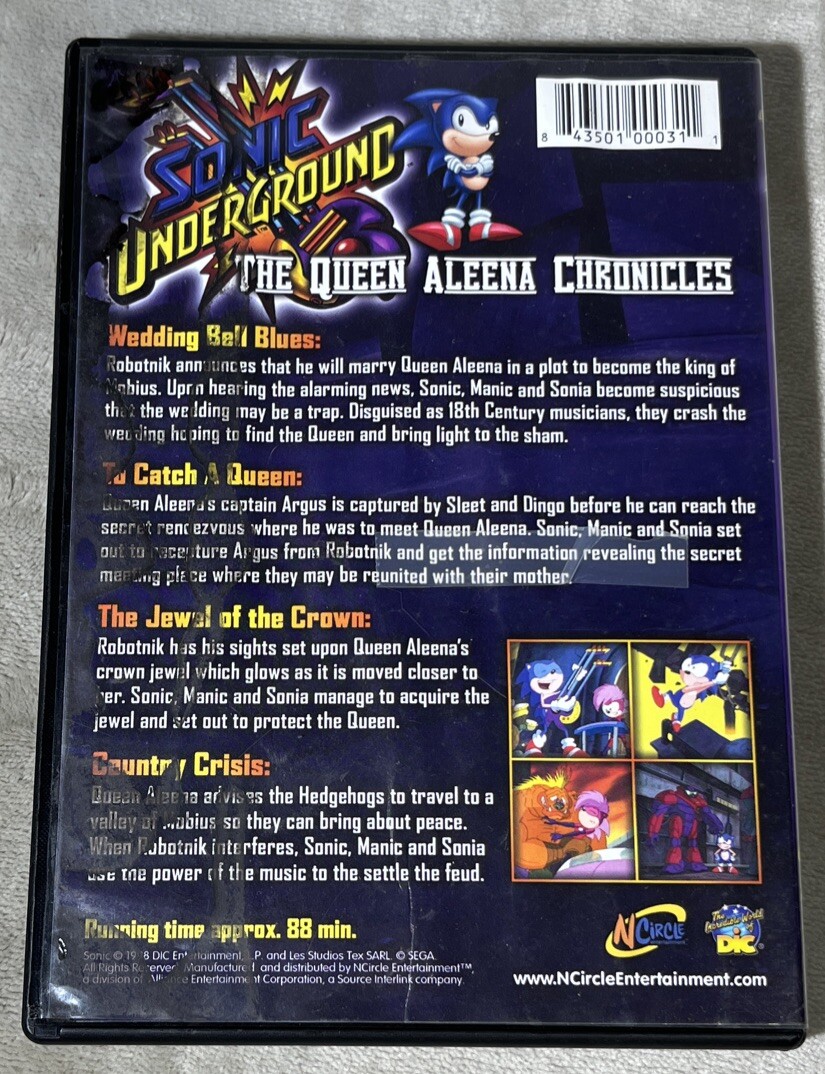 その他 Sonic Underground: Queen Aleena Chronicles [DVD] Sonic Underground Queen Aleena Chronicles DVD 1998 DIC