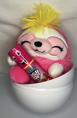 Zuru Mini Brands Snackles 5  Mystery Plush Series 1 Susie Pink Sloth Push Pop