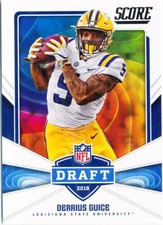 Derrius Guice 2018 Panini Score Football NFL Draft #21 LSU Tigers ROOKIE