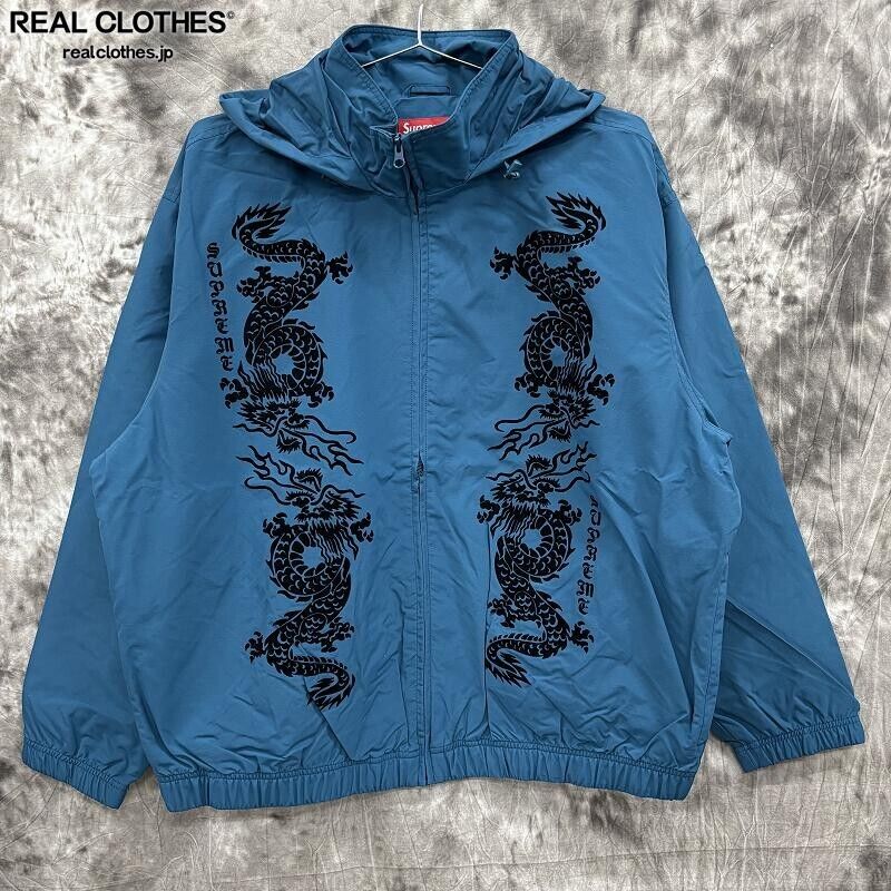 Supreme 21SS Dragon Pattern Nylon Track Jacket Blue Size XL Supreme 21SS Dragon Pattern Nylon Track Jacket Blue Size XL
