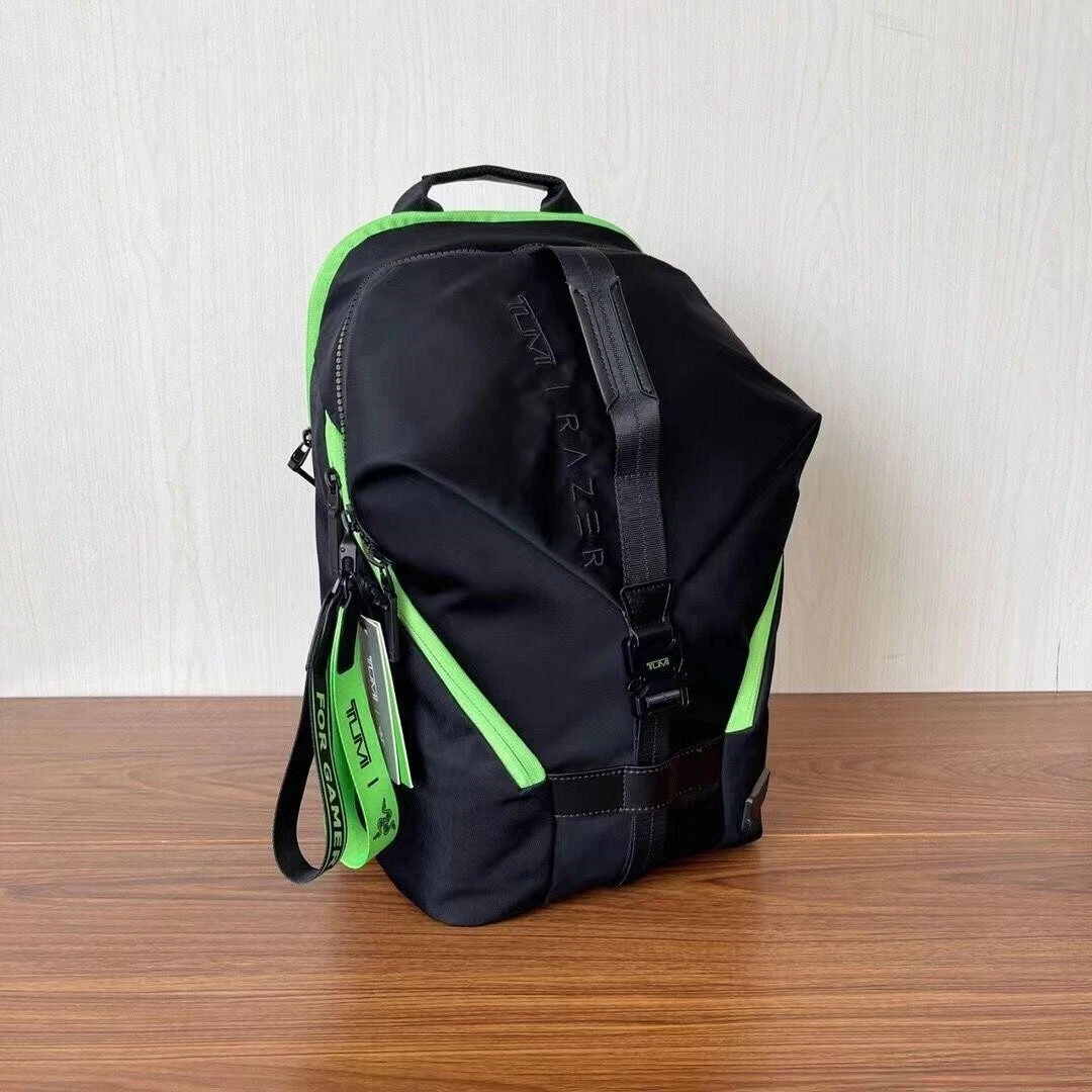 TUMI Tahoe RAZER Collaboration Finch Backpack Green Black 46.5
