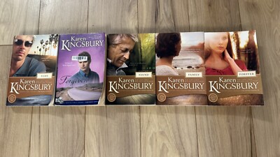 Set of 5 FIRSTBORN SERIES Karen Kingsbury Fame Forgiven Found Family & Forever