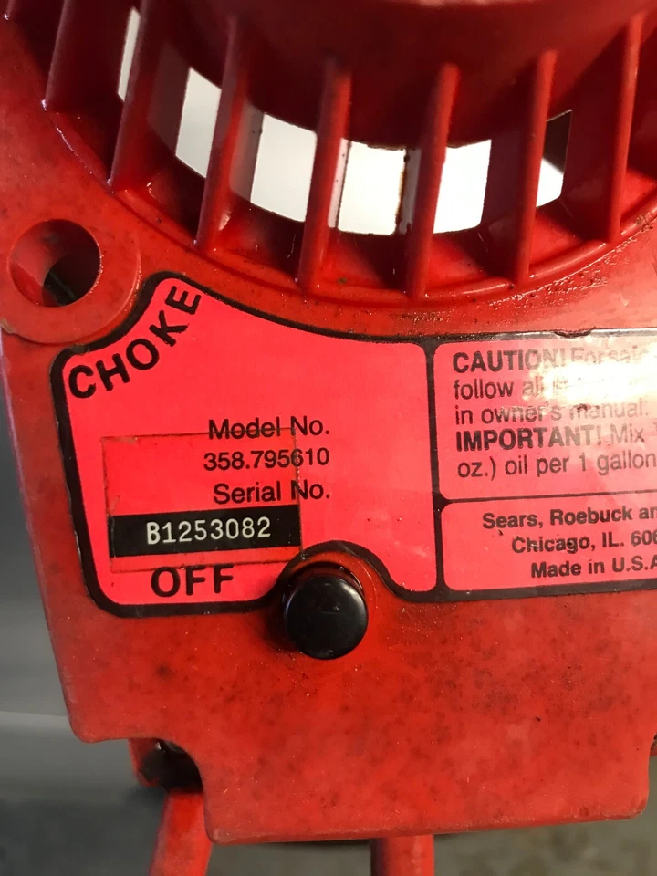 358.795610 sears  Craftsman gas trimmer FUEL  GAS PETROL CAP - Image 3 of 4