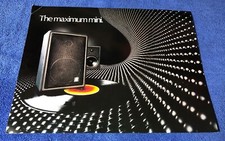 ACOUSTIC RESEARCH AR1ms SPEAKERS ORIGINAL PROMOTIONAL PRODUCT LEAFLET AD M377x