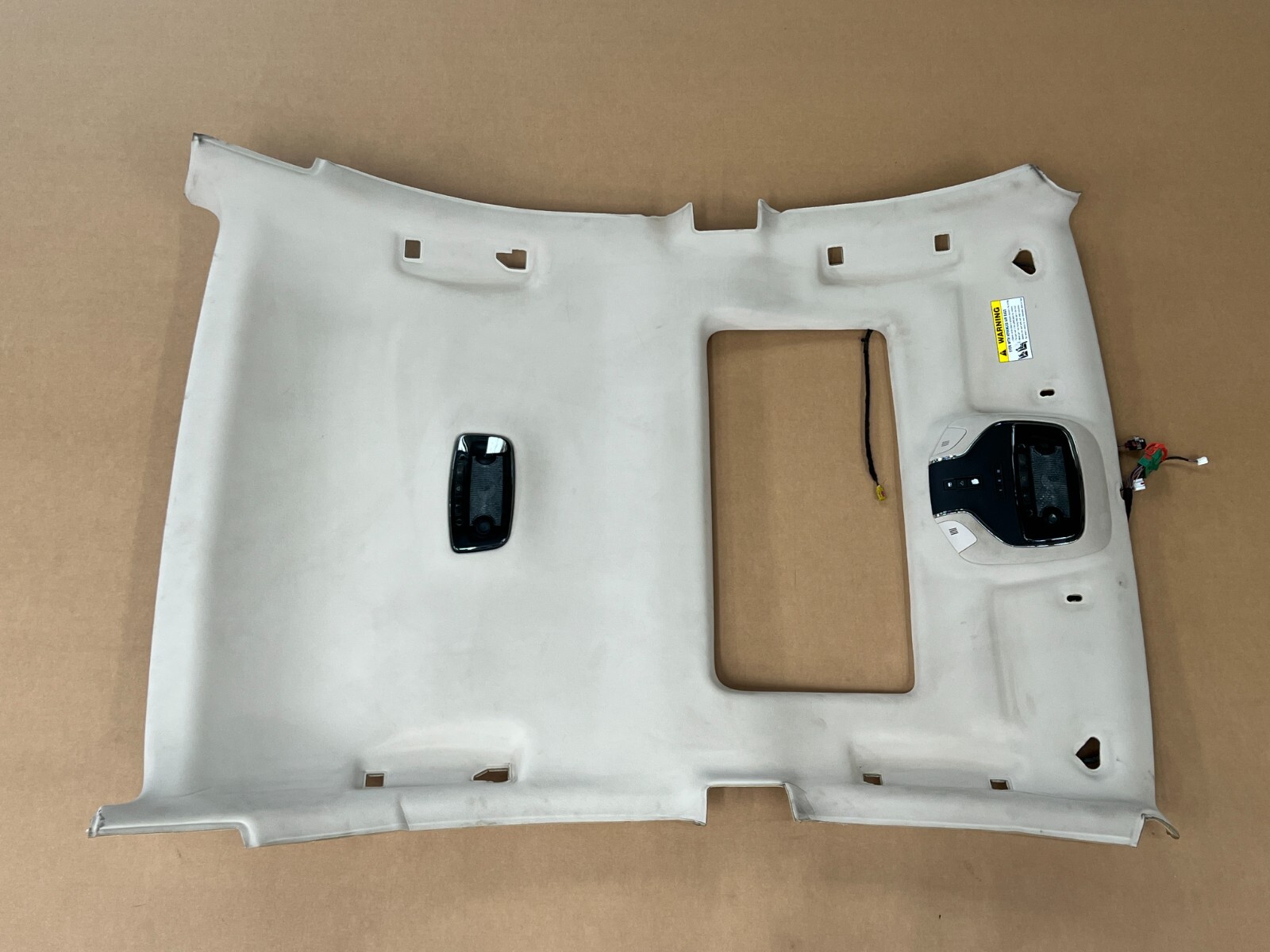 ⭐2014-2017 MASERATI GHIBLI BEIGE COMPLETE HEADLINER PILLAR VISOR ASY OEM LOT2531
