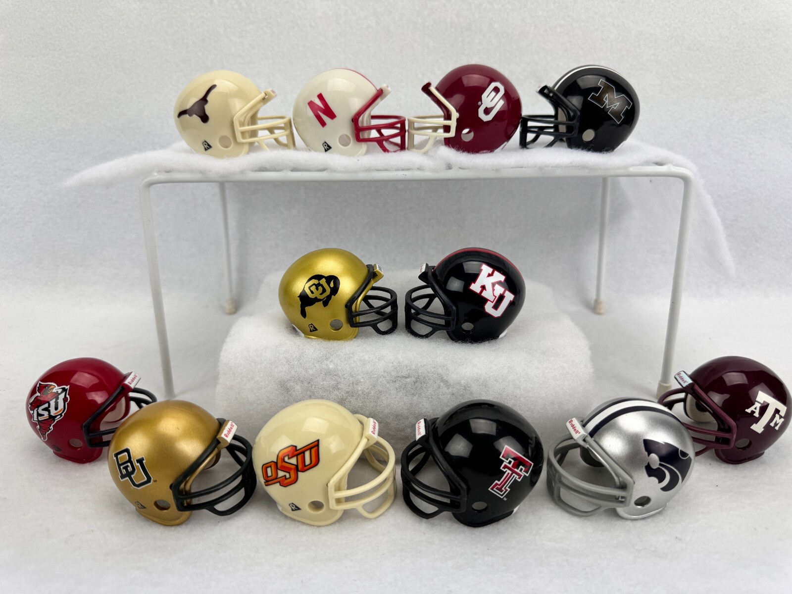 12 Riddell Pocket Pros NCAA College Football Mini Helmets Big 12