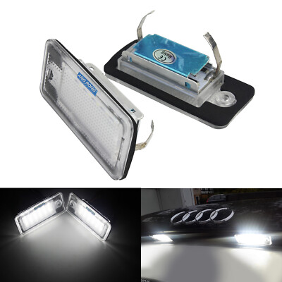 LED License Number Plate Light Lamp Error Free Audi A5 S5 A6 C6 S6 RS6 A8  S8 Q7 UK