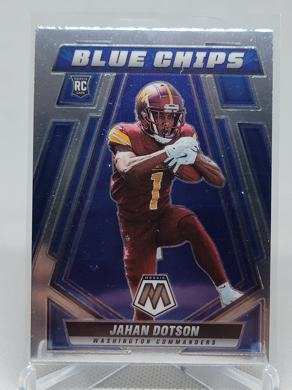 2022 Panini Mosaic Football Jahan Dotson #BC-11 RC Blue Chips Commanders D7E