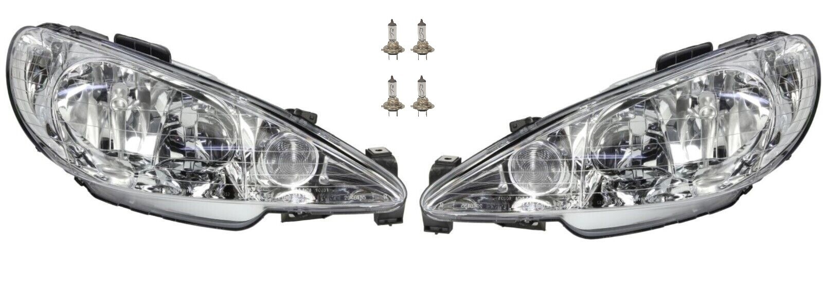 Phare avant Peugeot 206 idéal pour rouler la nuit en toute sécurité avec ampoules H7