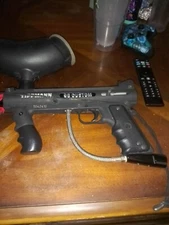 Tippmann Model 98 Custom Paintball Gun- Barrel Double Trigger & Core Ball Tank