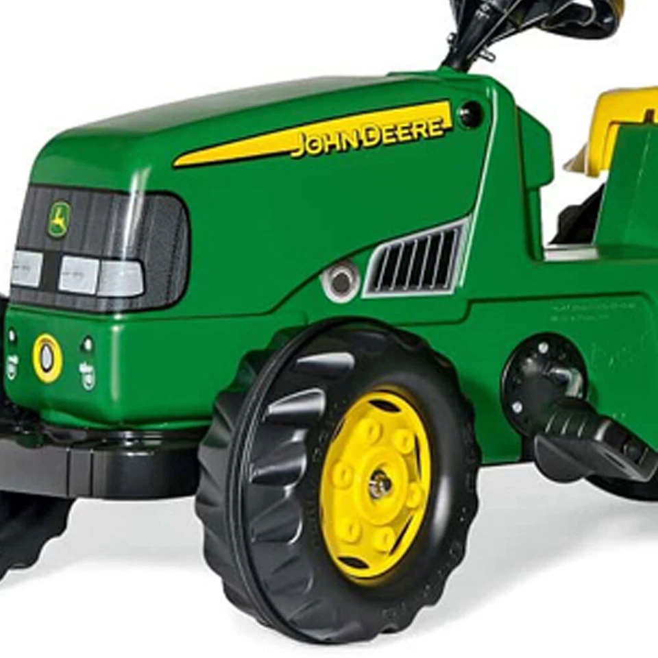 John Deere Classic 134cm Ride On Toy Outdoor Tractor w/ Trailer Kids 3y+ Green - image 4 of 4