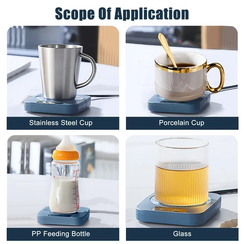 Cup Mug Warmer Auto Thermostat Coffee Tea Milk Drink Heater Pad for Home Office - Picture 4 of 10