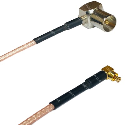 RG316 DVB Pal Male Angle to MC CARD MALE ANGLE RF Cable Rapid-SHIP LOT