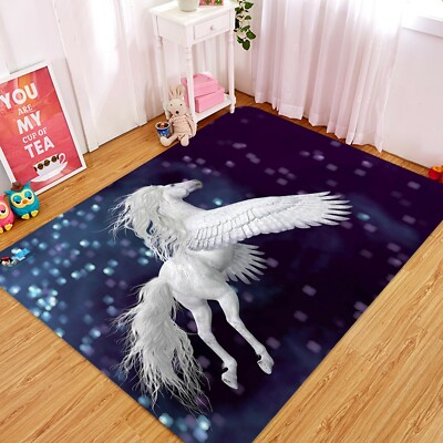 3D Pegasus Stern ZHUC2884 Spiel Rutschfester Teppich Matte Foto Teppich Zoe