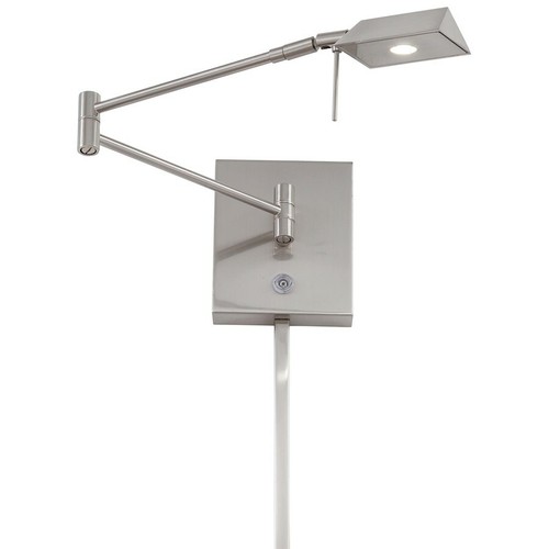 Minka George Kovacs Reading Room LED Swing Wall Lamp, Br Nickel - P4318-084