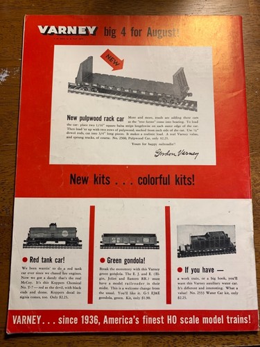 Model Railroader Magazine August 1955 VINTAGE - Picture 2 of 2