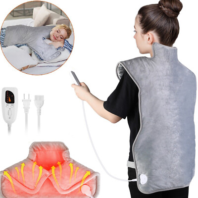 #ad Extra Large Electric Heating Pad Wrap for Neck Shoulders Back Warm $33.99
