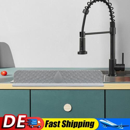 2 pcs Waterproof Non-Brief Bath Kitchen Gadgets Faucet Absorbent Mat with Suction - Picture 1 of 10