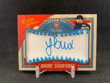 2019 PANINI LEATHER & LUMBER JACOB NIX #145 ROOKIE AUTO BLUE 43/50 PADRES