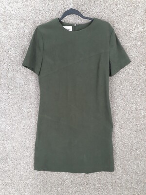 green emerald velvet dress Basic Linen Shift Dress Hunter Green – LF MARKEY main image 1