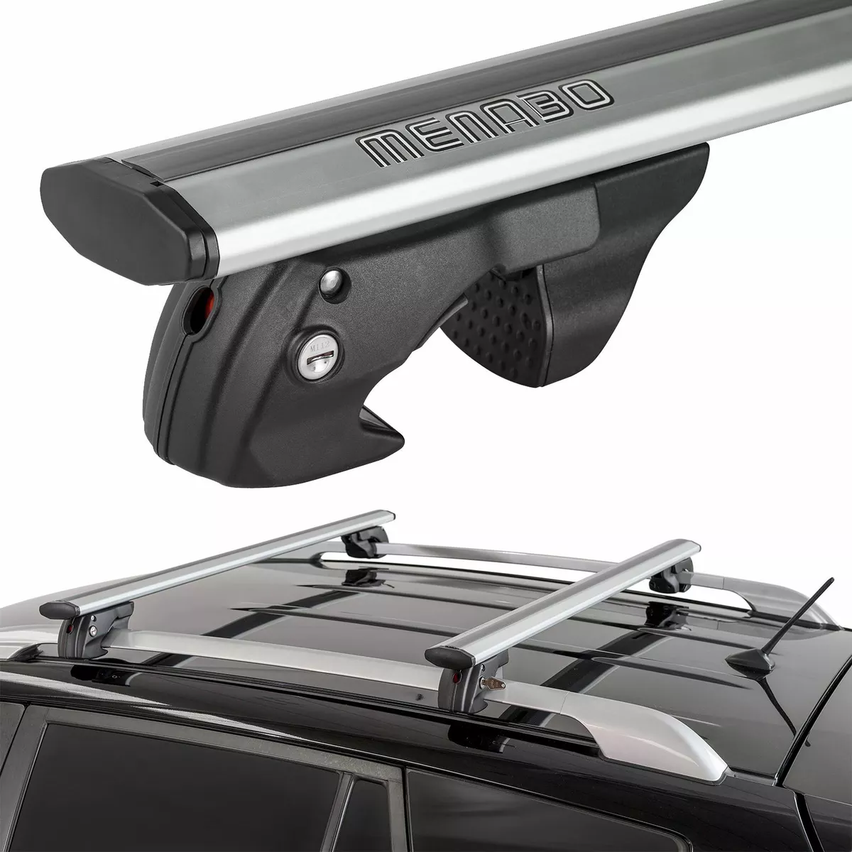Aluminium Roof Rack Wide Flat Bars fits Suzuki SX4 2006 2016 5