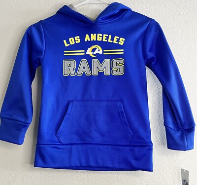 NWT Los Angeles Rams Hoodie Sweatshirt Girls Youth XS 4/5 LA - Main Image