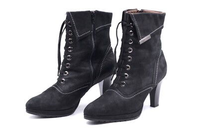 PETER KAISER Damen Stiefel Stiefeletten EUR 39 UK Schwarz Echt