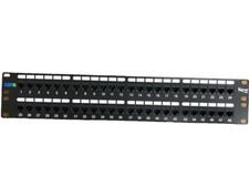 ICC ICMPP48CP6 Patch Panel , Cat 6, Feed-thru 48-p, 2rms