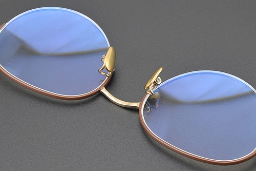 Gafas de media montura ancha lente pequeña media montura marco de gafas de titanio negro dorado - Imagen 21 de 22