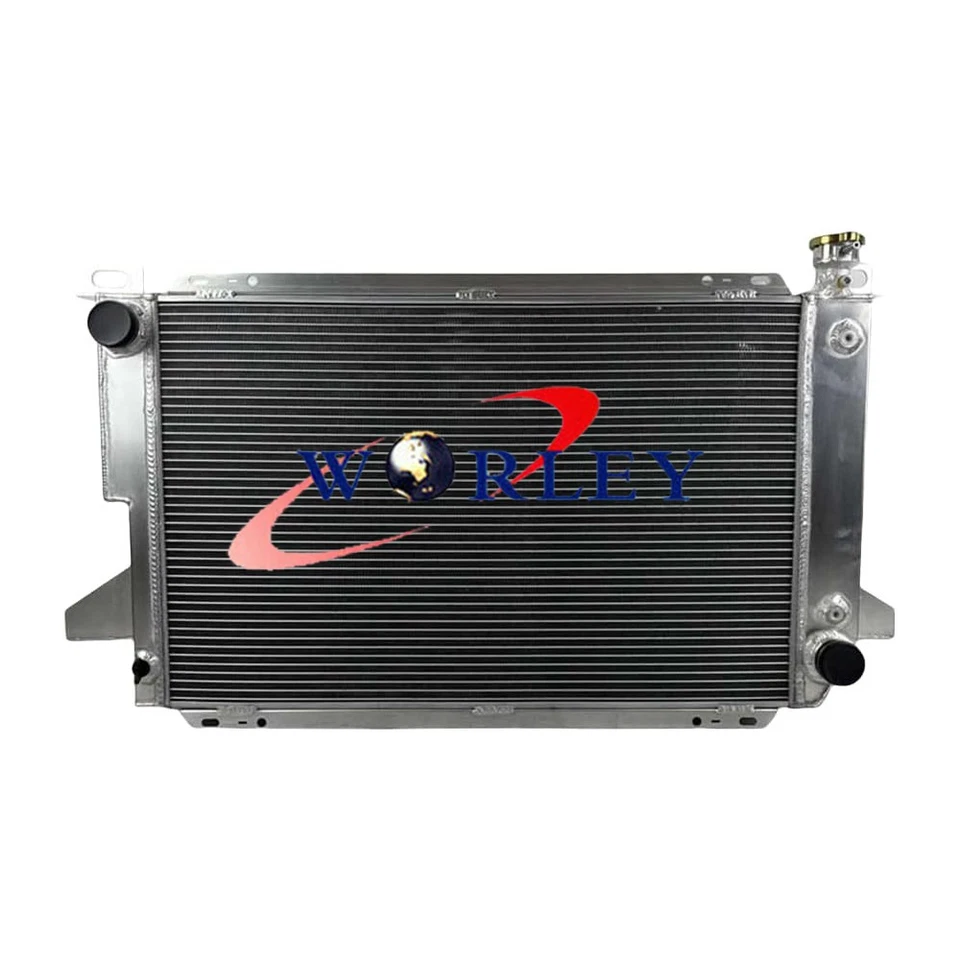 Radiador de aluminio de 3 filas para motor Ford F-100 F-150 F-250 F-350 1985-1996 4,9 L L L6 Foto 2 de 4