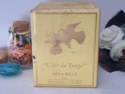 L'Air du Temps by Nina Ricci PURE PARFUM 7,5ml Cristal Lalique , VINTAGE.