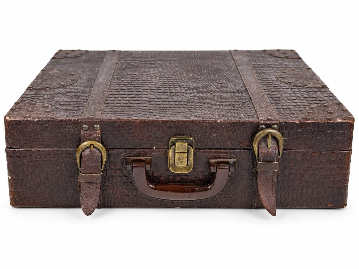 25+ Brown Vintage Suitcases Travel Accessories for sale | Updated