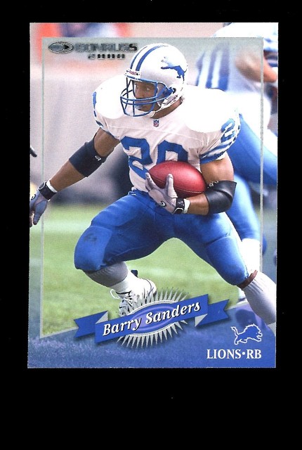 2000 Donruss #55 Barry Sanders Detroit Lions HOF QTY