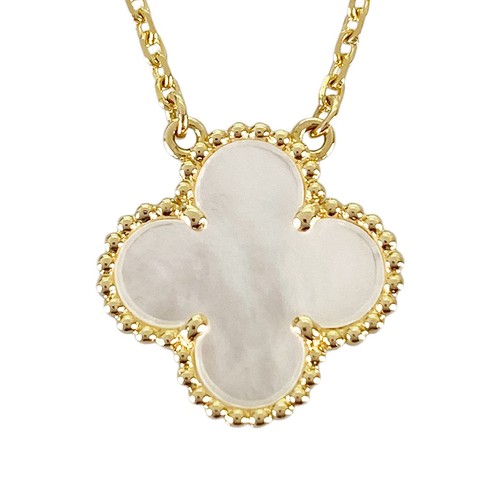 Van Cleef & Arpels Vintage Alhambra Yellow gold Shell Necklace