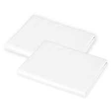 American Baby Company 2 Pack Cotton-Polyester Blend Fitted Standard, White