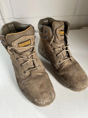 Dewalt U.K. Size 11 Tan Steel Toe Work Boots - Image 1 of 4