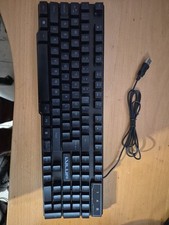 LVLUP Pro Gaming Keyboard With Light Up LED Keys Multicolor Backlight New