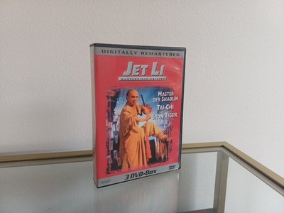 Jet Li  3 Box DVD - Master der Shaolin - Tai-Chi - Iron Tiger 