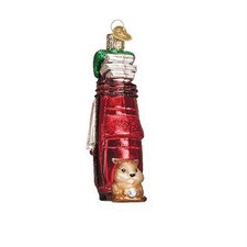 Old World Christmas Glass Blown Ornament, Golf Lover Gifts With OWC Gift Box 