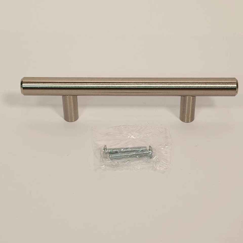 20 tiradores de cajón de gabinete de acero inoxidable Liberty Solid Bar de 3 pulgadas de centro a centro Foto 3 de 4